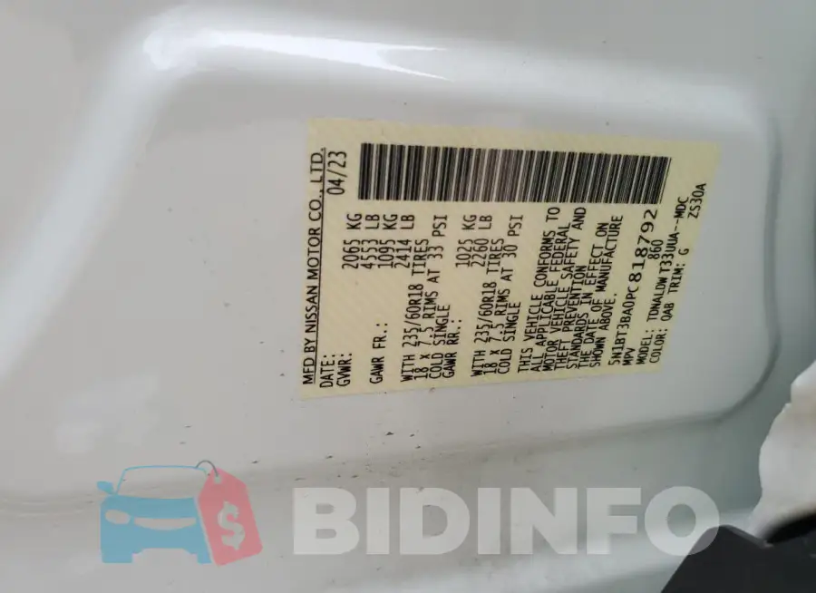 5N1BT3BA0PC818792 Photo# 13