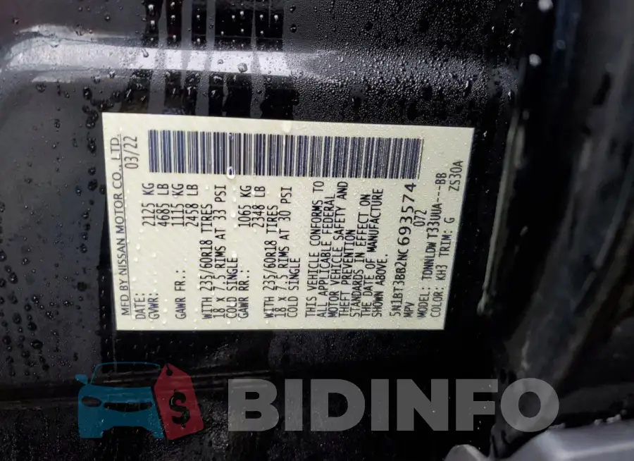 5N1BT3BB2NC693574 Photo# 12