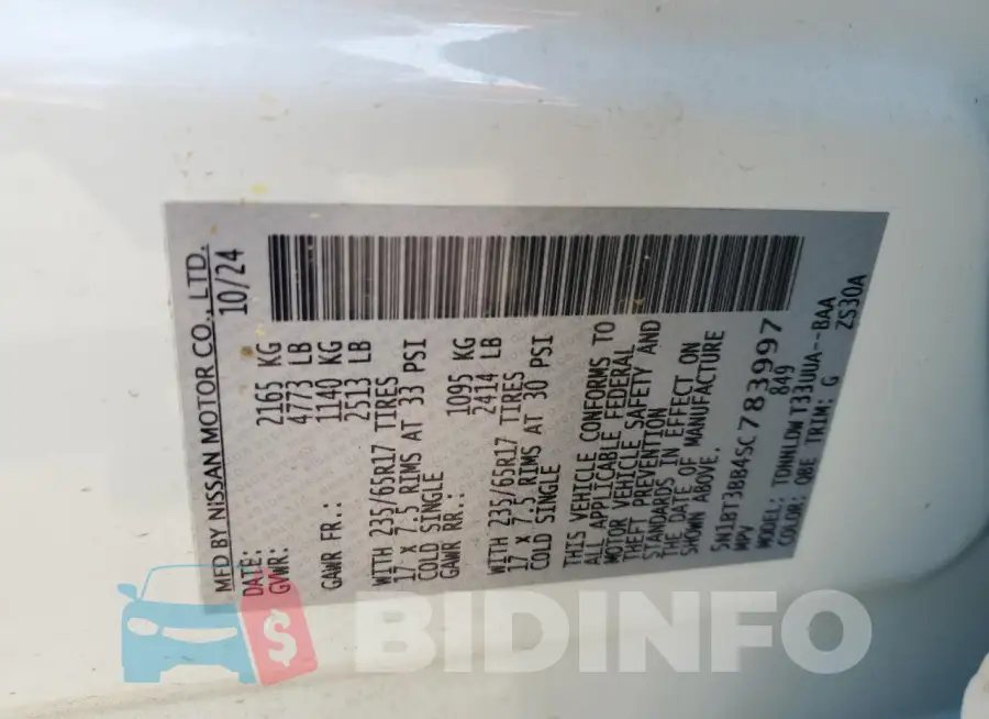 5N1BT3BB4SC783997 Photo# 14