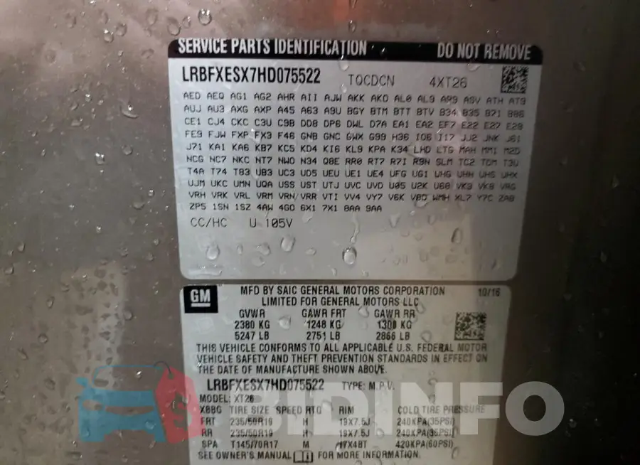 LRBFXESX7HD075522 Photo# 13