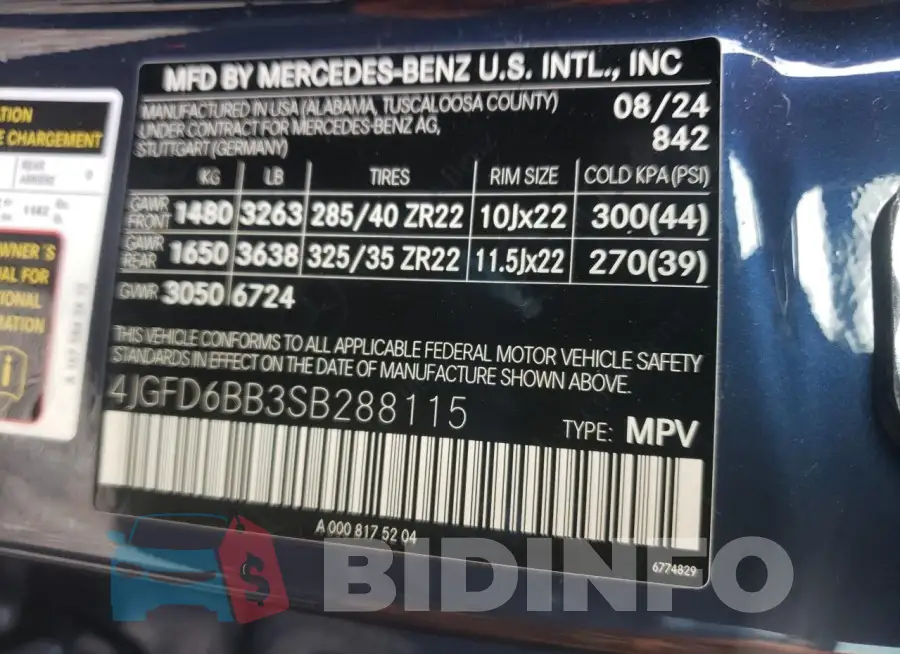 4JGFD6BB3SB288115 Photo# 13