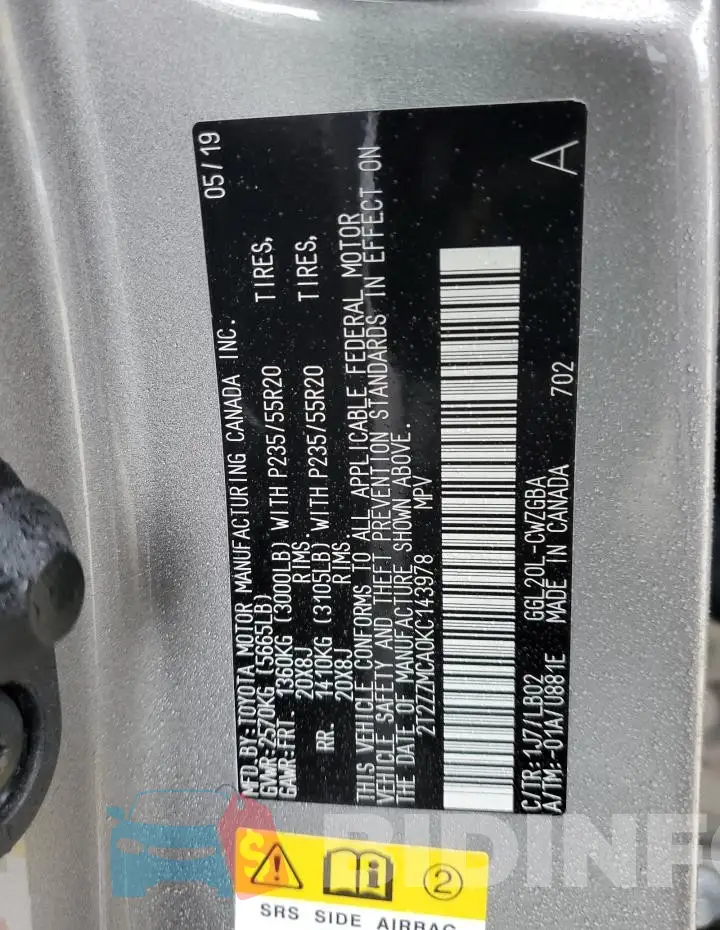 2T2ZZMCA0KC143978 Photo# 14