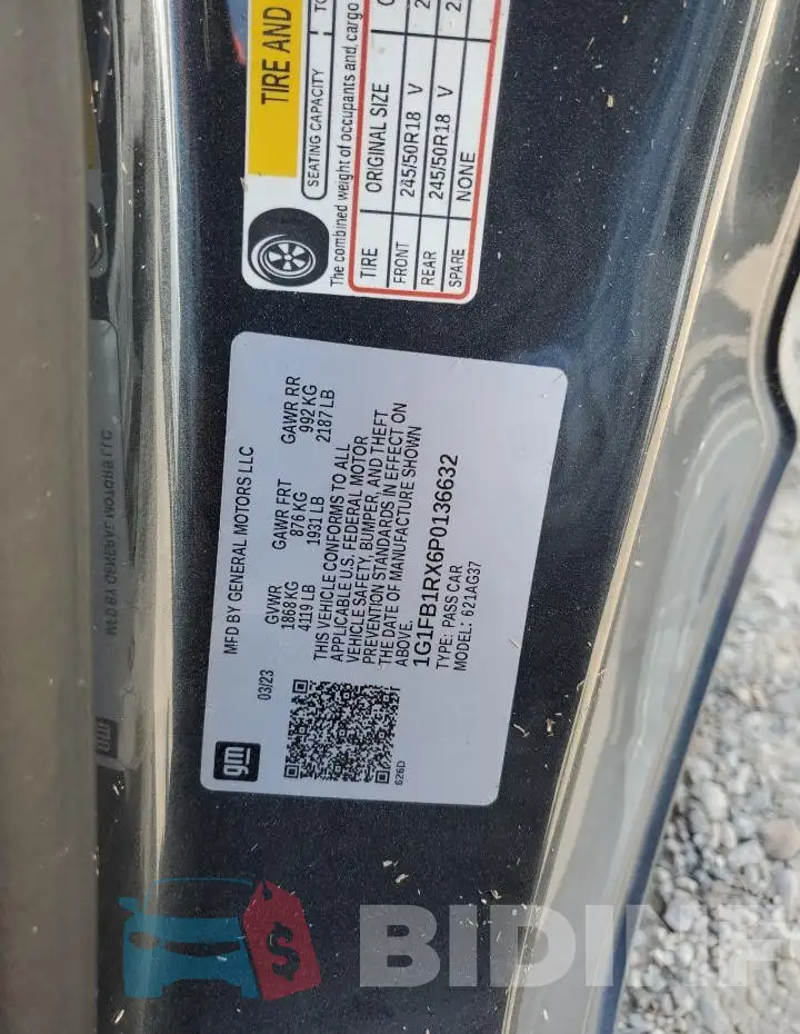 1G1FB1RX6P0136632 Photo# 13