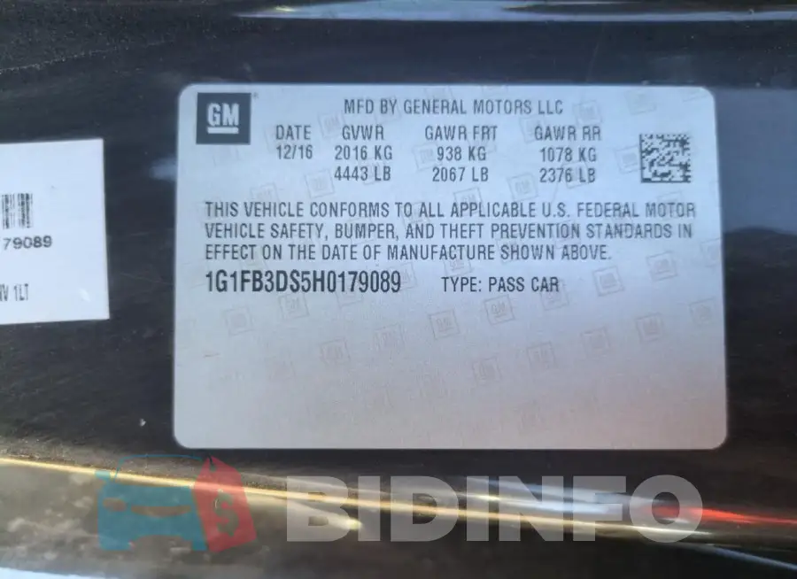 1G1FB3DS5H0179089 Photo# 12