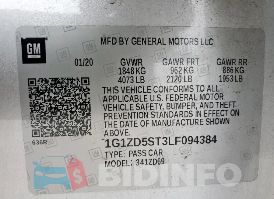 1G1ZD5ST3LF094384 Photo# 12