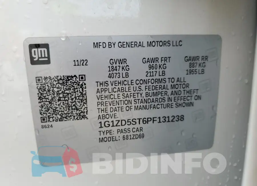 1G1ZD5ST6PF131238 Photo# 12