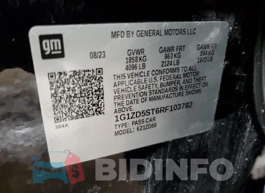 1G1ZD5ST6RF103782 Photo# 12