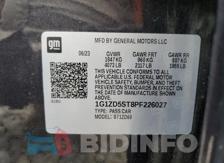 1G1ZD5ST8PF226027 Photo# 13