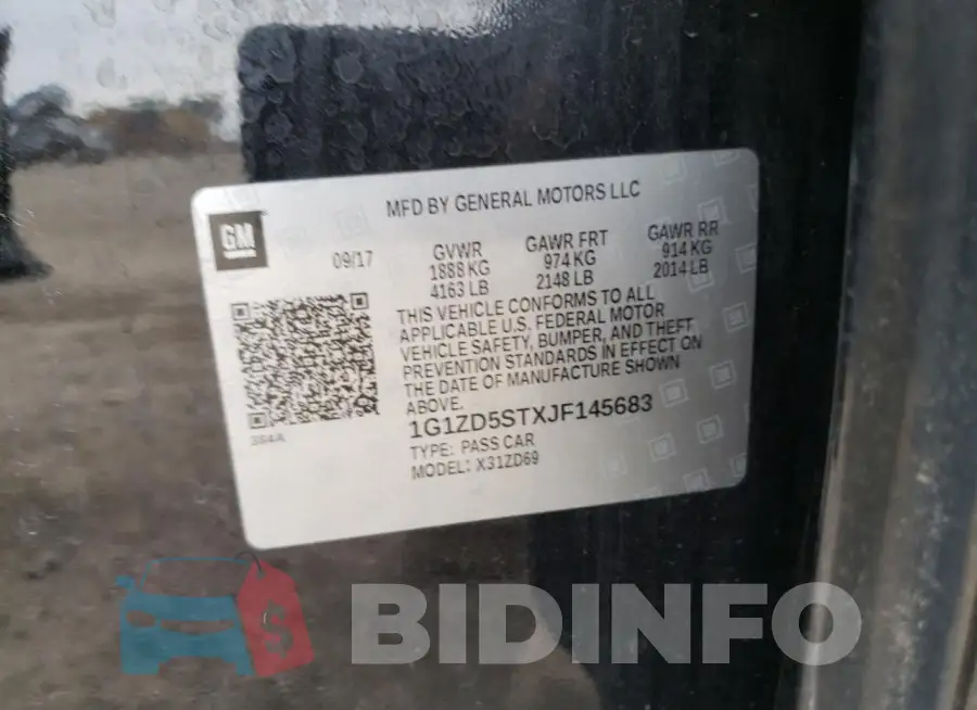 1G1ZD5STXJF145683 Photo# 12