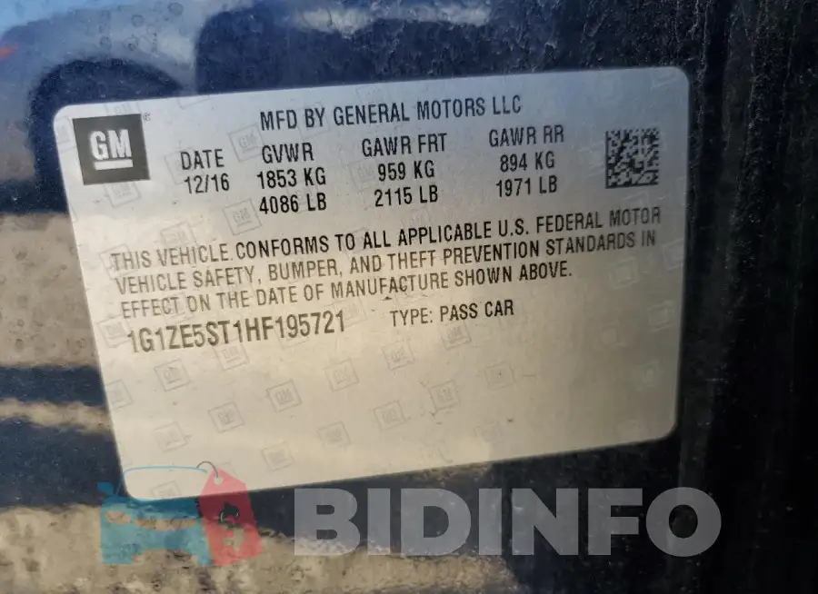1G1ZE5ST1HF195721 Photo# 12
