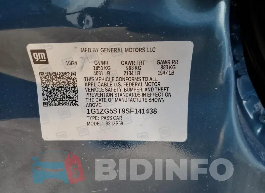 1G1ZG5ST9SF141438 Photo# 12