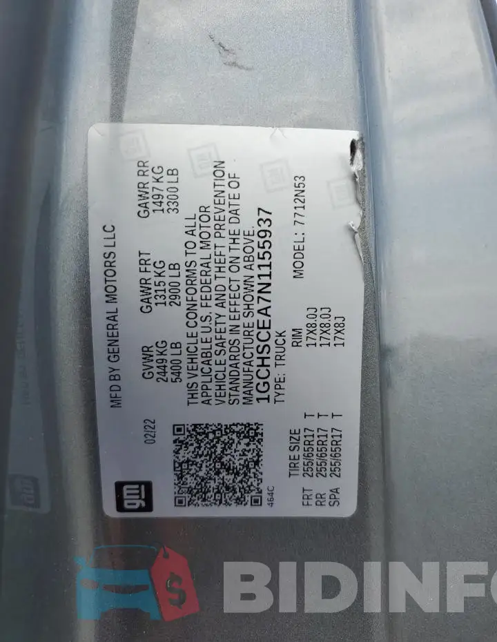 1GCHSCEA7N1155937 Photo# 13