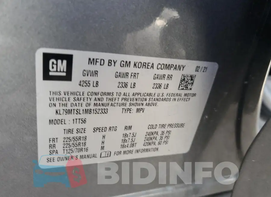 KL79MTSL1MB152333 Photo# 14