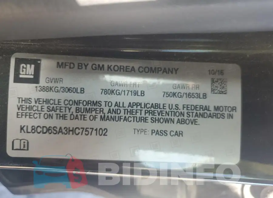 KL8CD6SA3HC757102 Photo# 12
