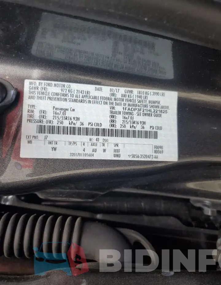 1FADP3F21HL221825 Photo# 12