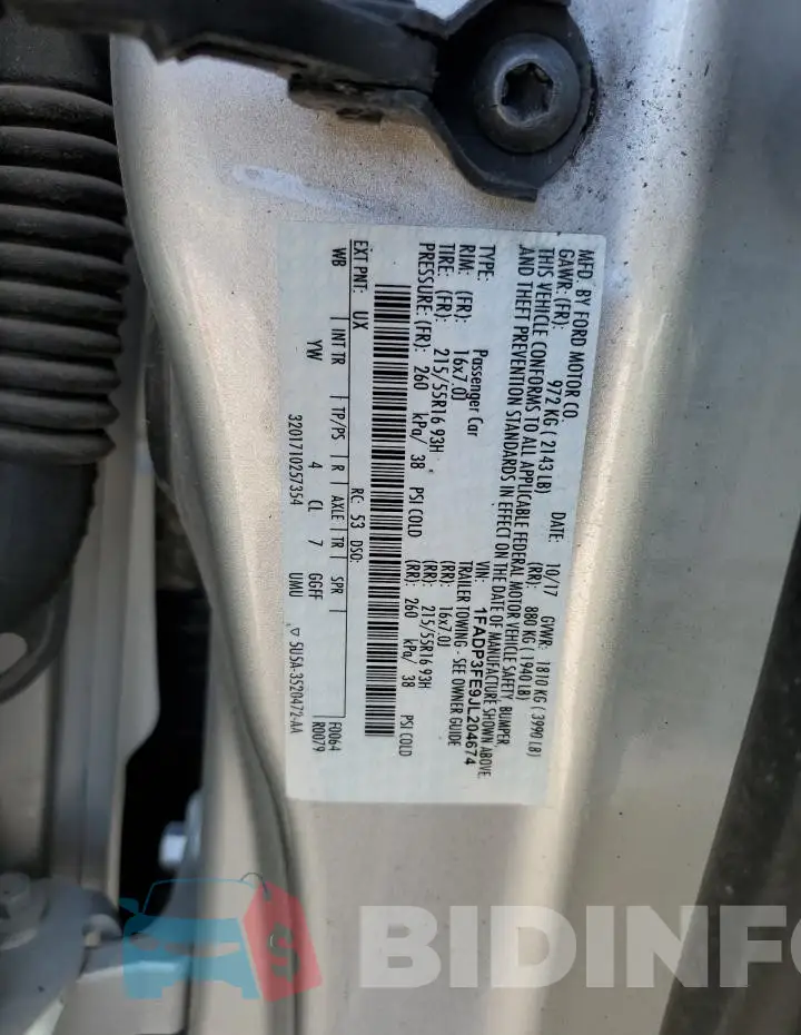 1FADP3FE9JL204674 Photo# 12