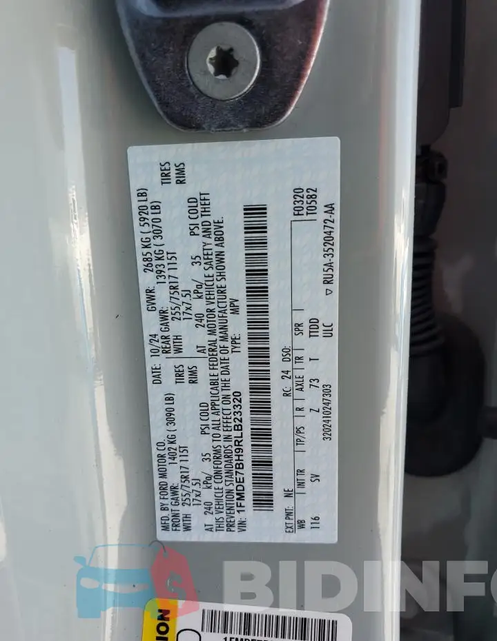 1FMDE7BH9RLB23320 Photo# 14