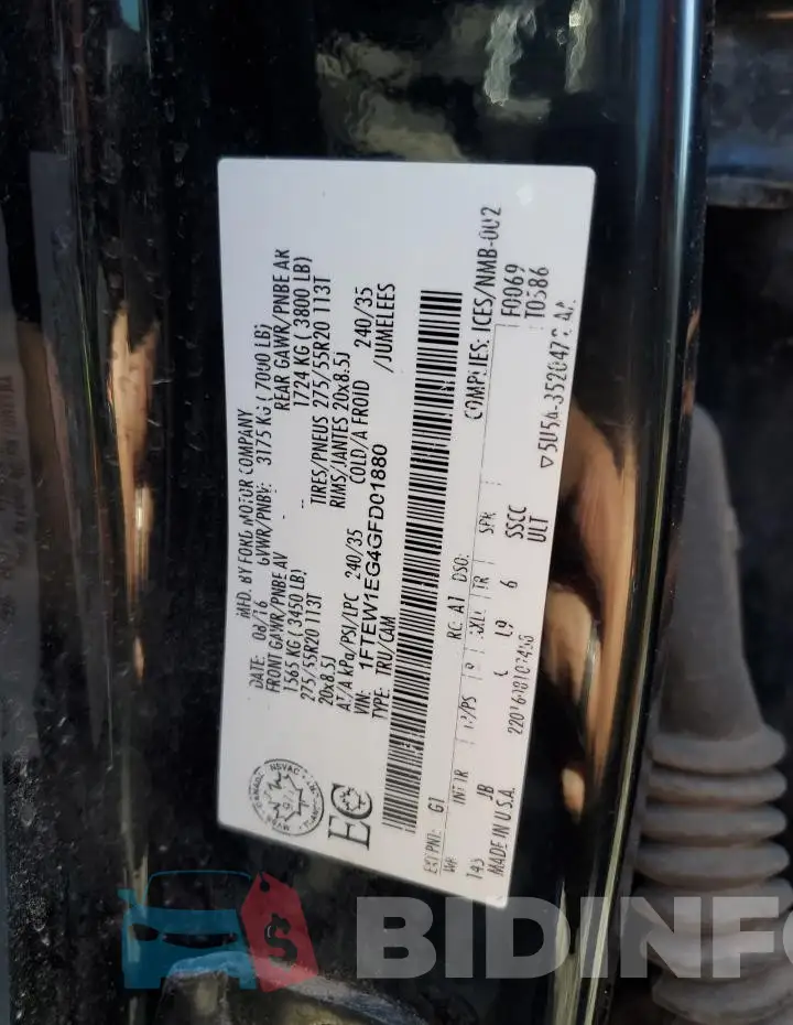1FTEW1EG4GFD01880 Photo# 12