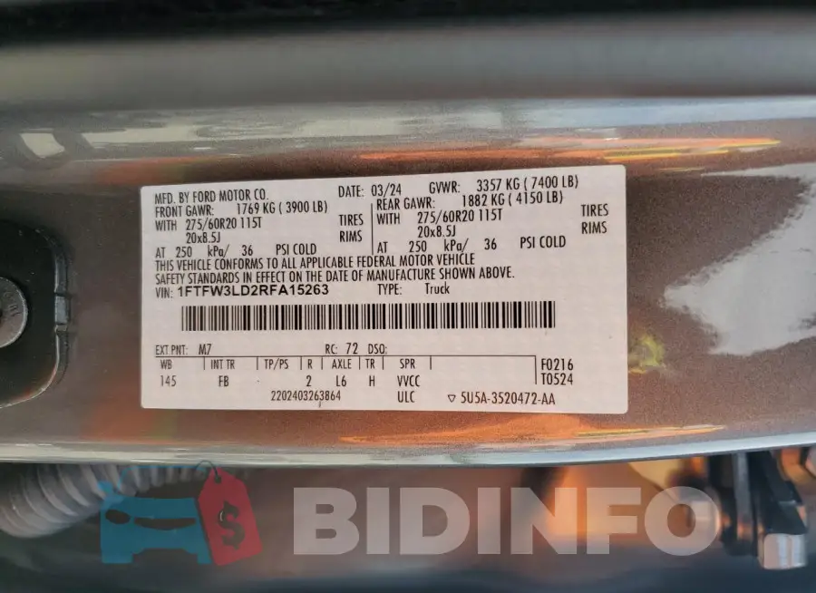 1FTFW3LD2RFA15263 Photo# 13