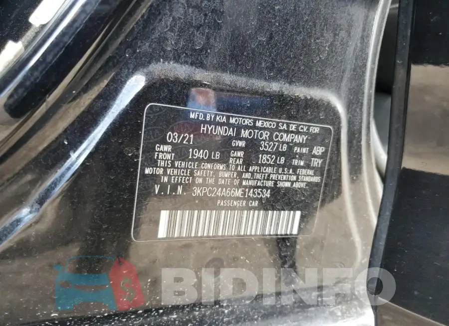 3KPC24A66ME143534 Photo# 12