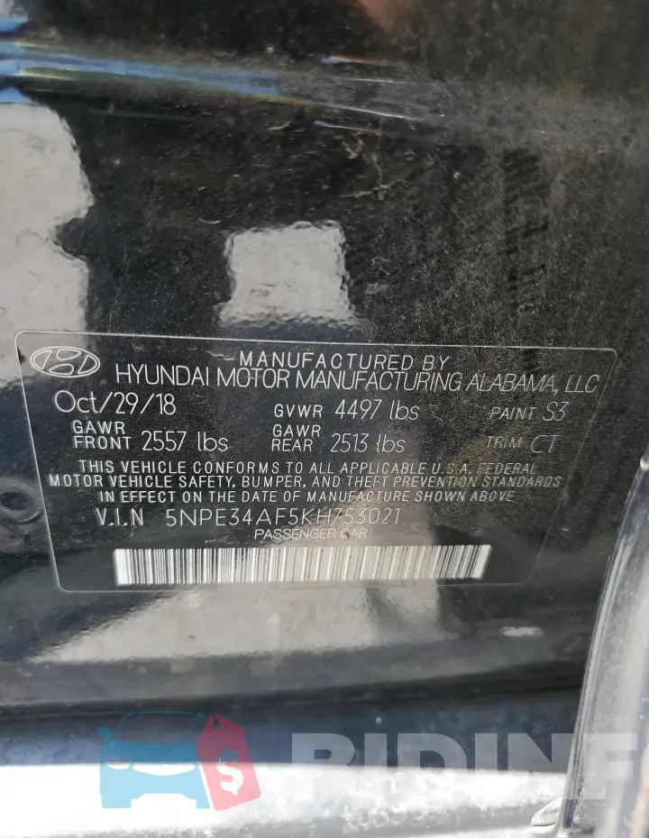 5NPE34AF5KH753021 Photo# 12