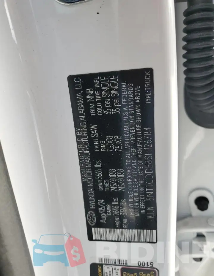 5NTJCDDE8SH126784 Photo# 13