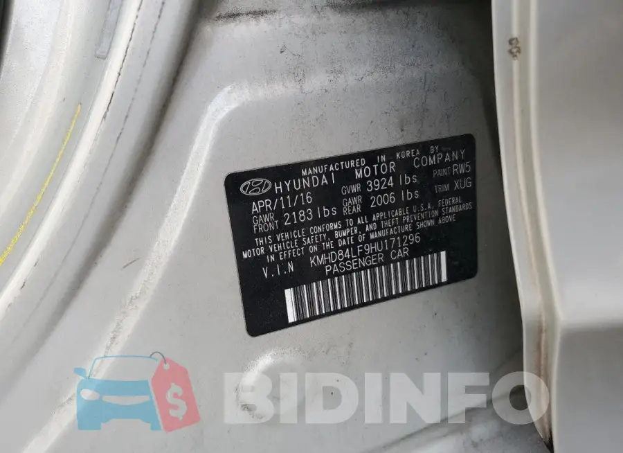 KMHD84LF9HU171296 Photo# 13