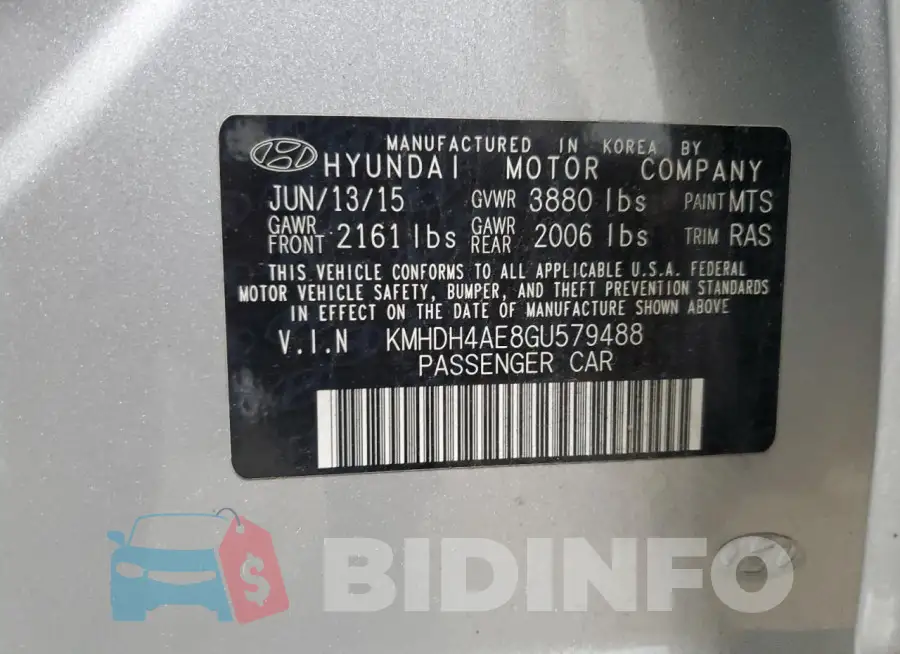KMHDH4AE8GU579488 Photo# 12