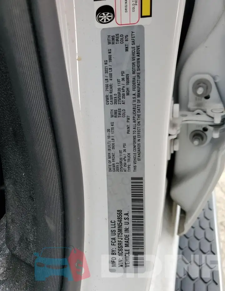 1C6SRFJT5MN548568 Photo# 12