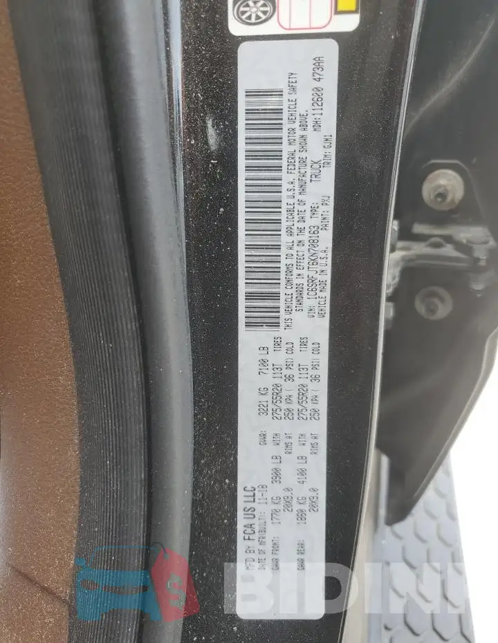 1C6SRFJT6KN708163 Photo# 12