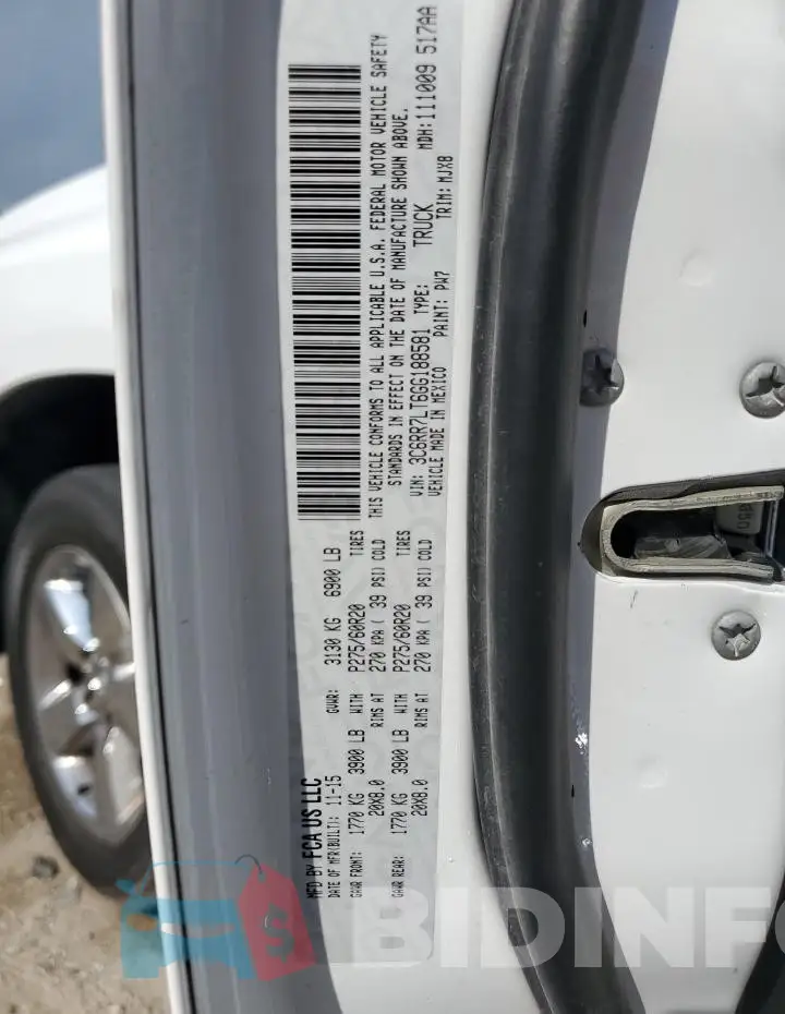 3C6RR7LT6GG188581 Photo# 13