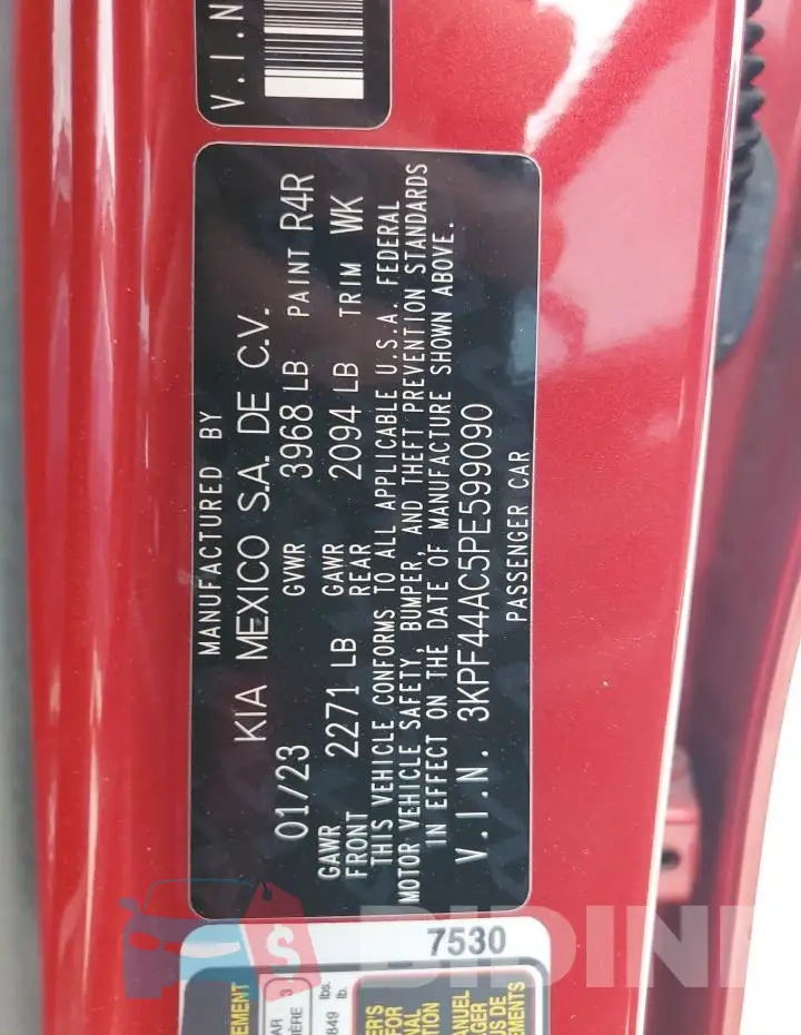 3KPF44AC5PE599090 Photo# 13
