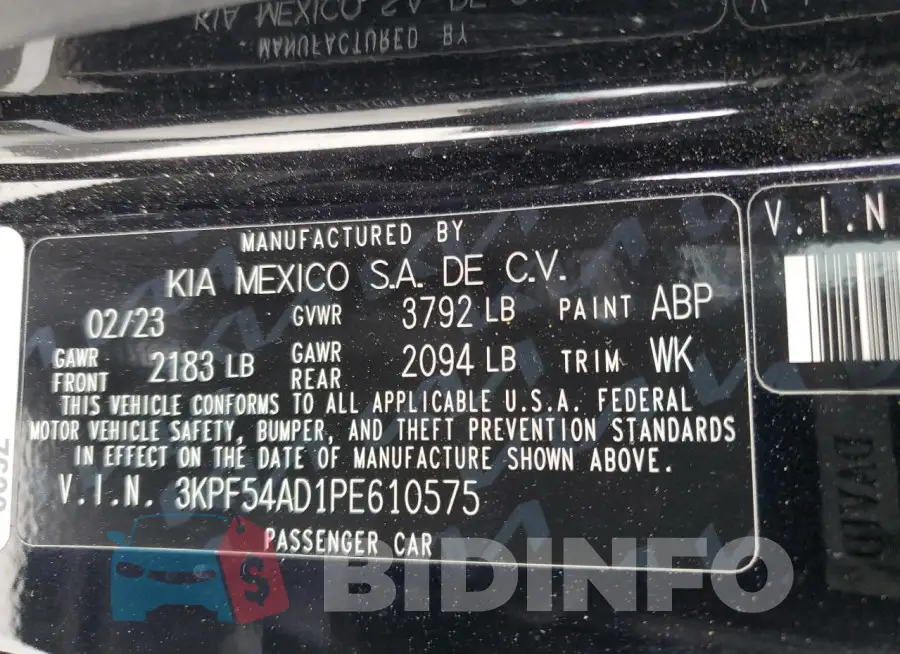 3KPF54AD1PE610575 Photo# 12