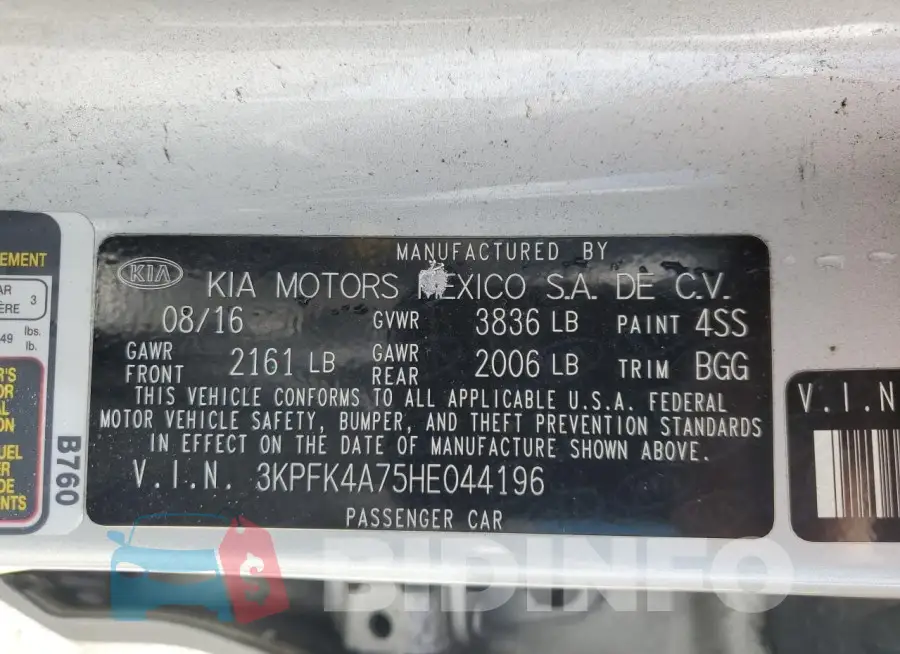 3KPFK4A75HE044196 Photo# 13
