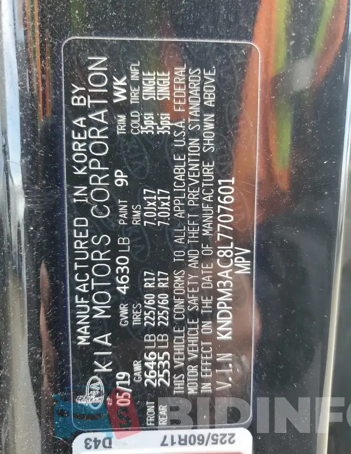 KNDPM3AC8L7707601 Photo# 13