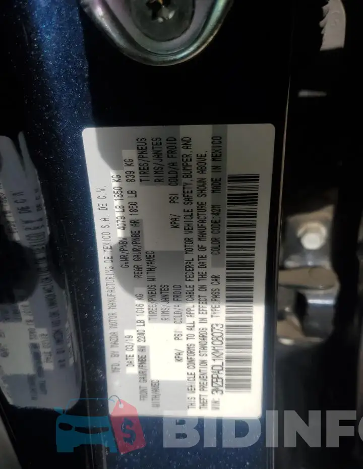 3MZBPADL1KM108073 Photo# 12