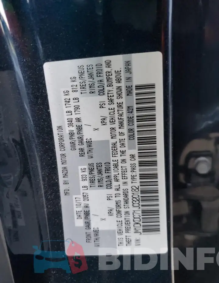 JM1DKDC71J0320182 Photo# 13