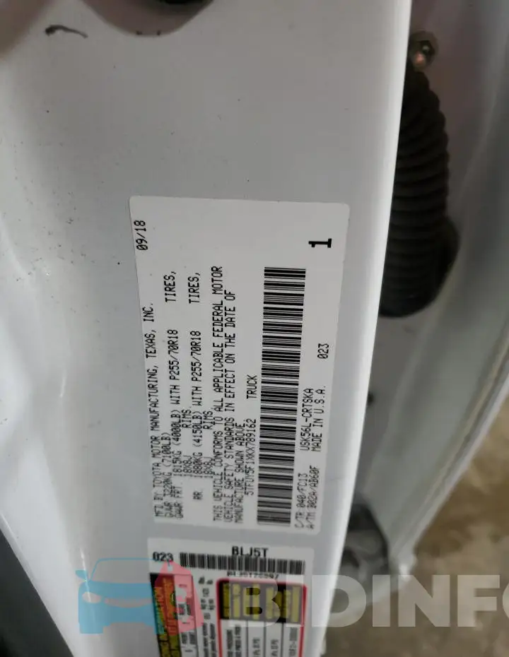 5TFUY5F1XKX789162 Photo# 12