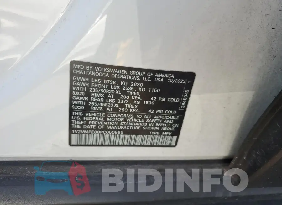1V2VMPE88PC050895 Photo# 13