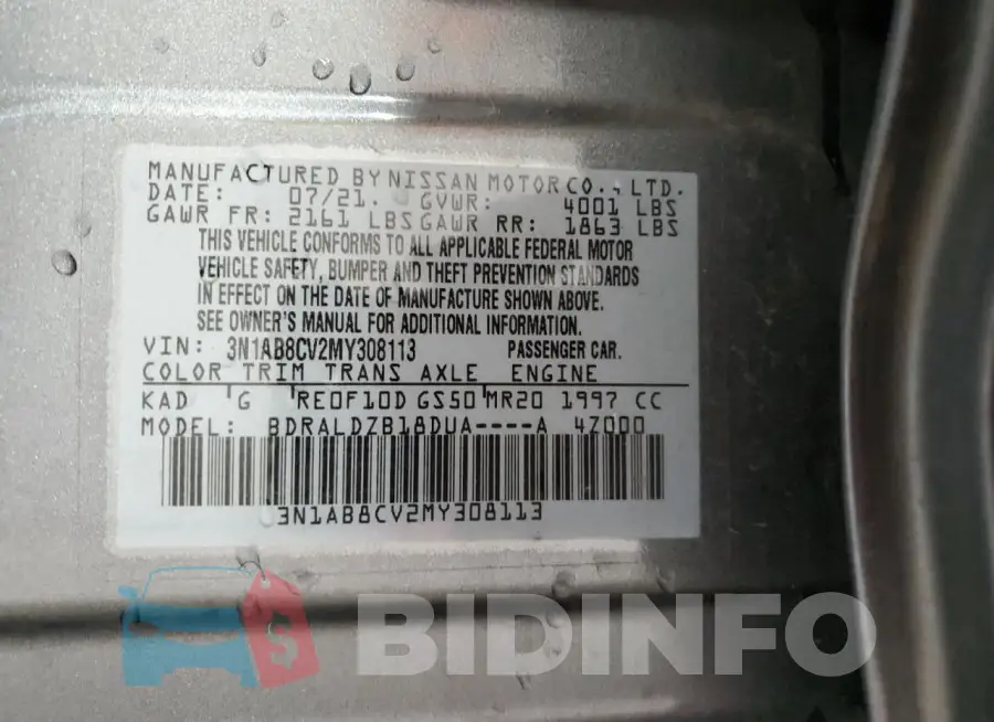 3N1AB8CV2MY308113 Photo# 12