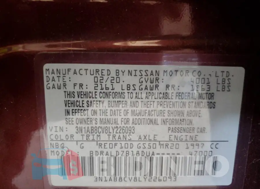 3N1AB8CV8LY226093 Photo# 12