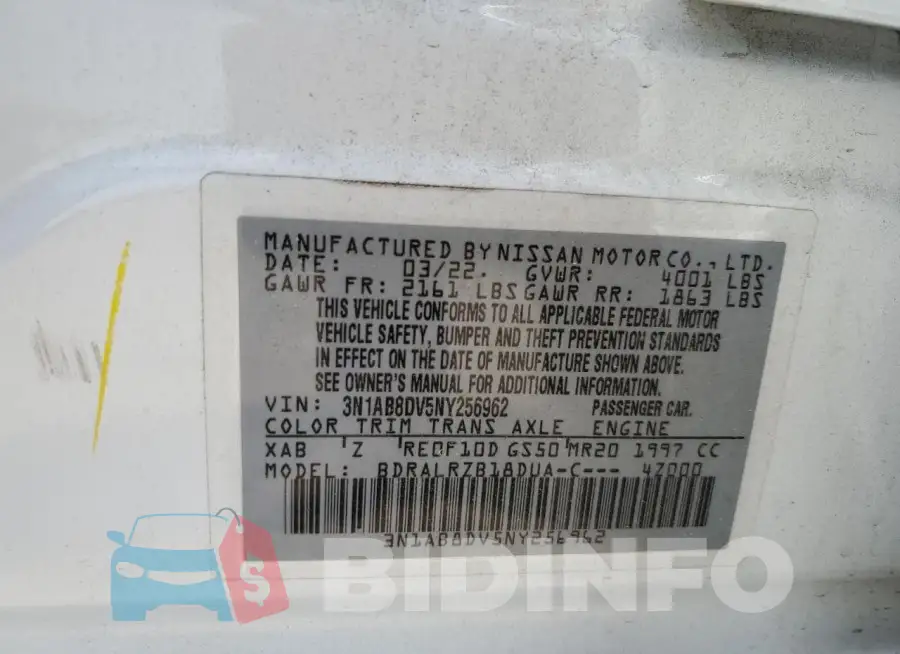 3N1AB8DV5NY256962 Photo# 12