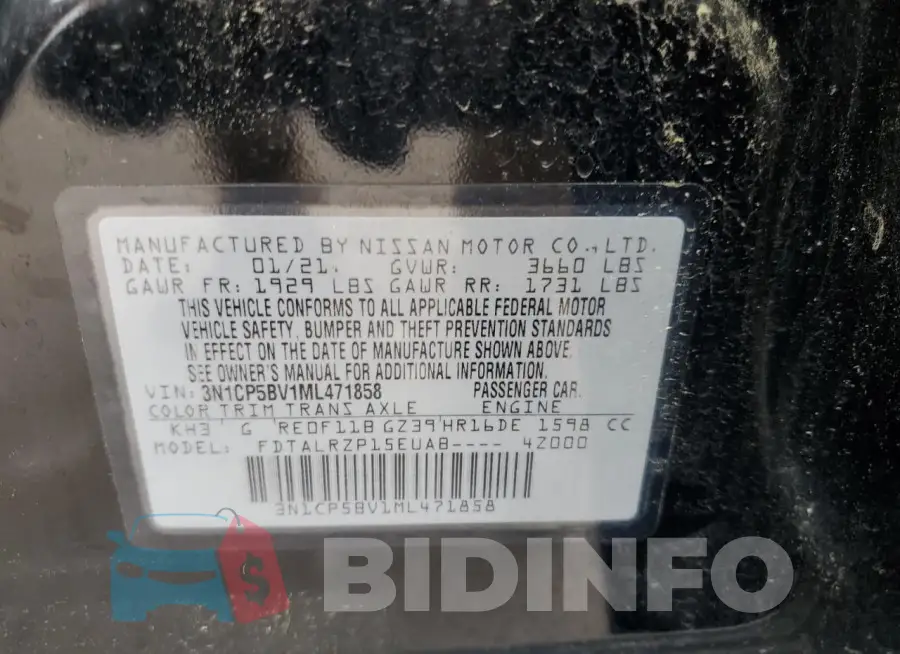 3N1CP5BV1ML471858 Photo# 13