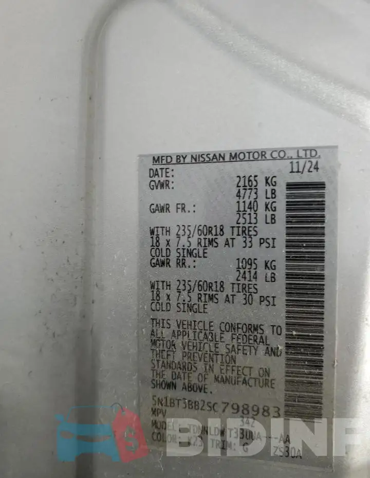 5N1BT3BB2SC798983 Photo# 12
