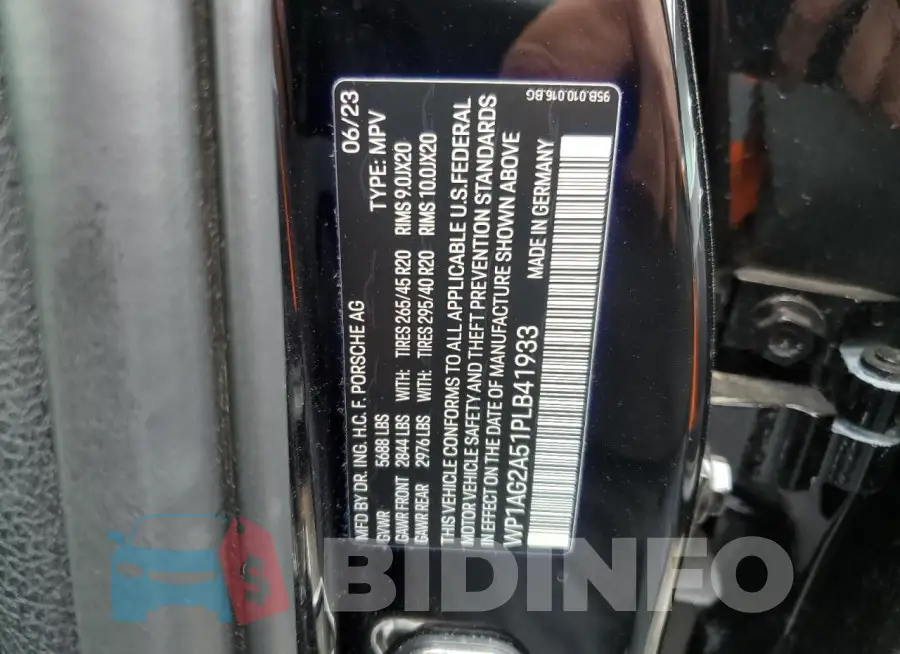 WP1AG2A51PLB41933 Photo# 13