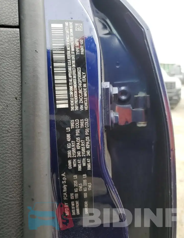 ZACCJBCT4GPD69623 Photo# 13