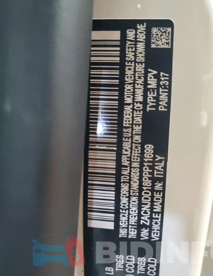 ZACNJDD18PPP11699 Photo# 13