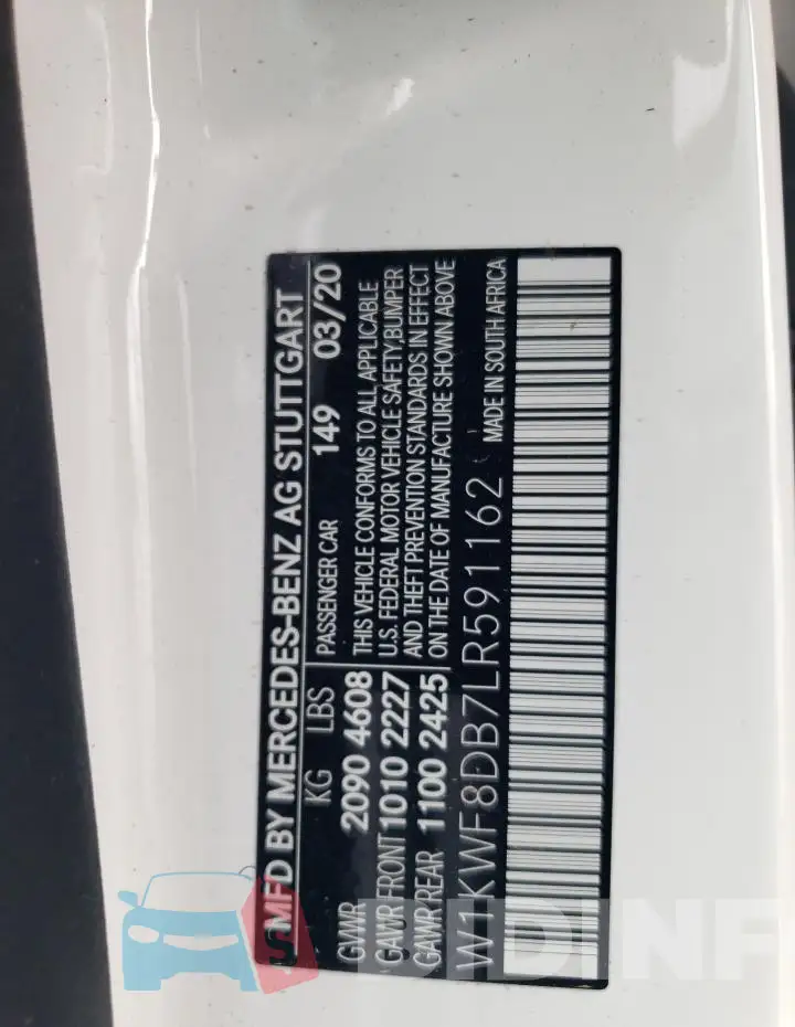 W1KWF8DB7LR591162 Photo# 12