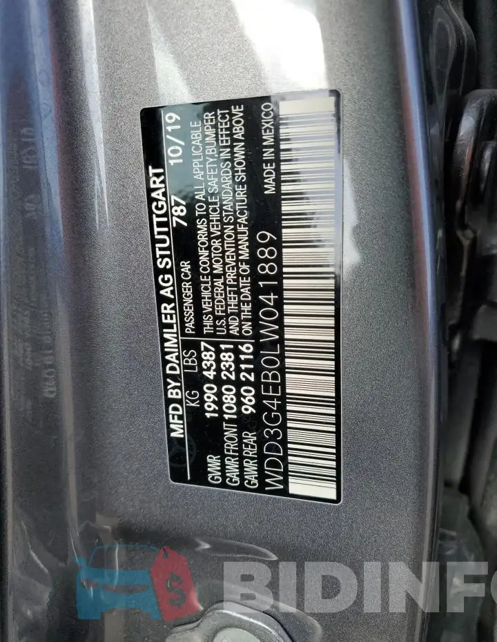 WDD3G4EB0LW041889 Photo# 12