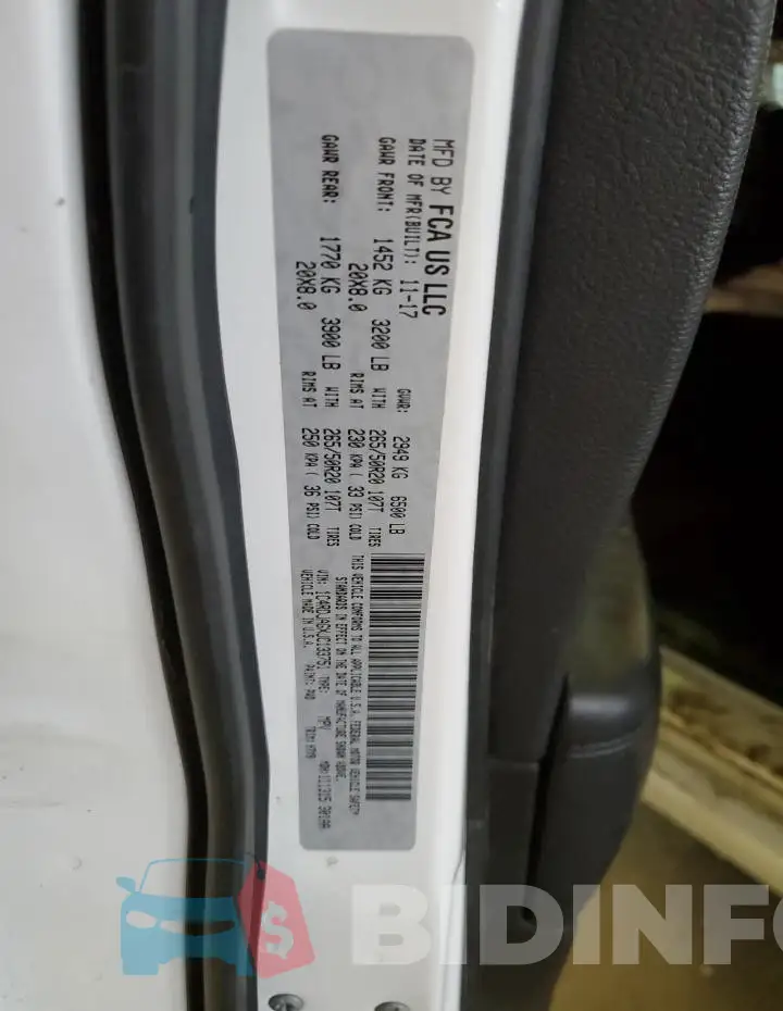 1C4RDJAGXJC133751 Photo# 13